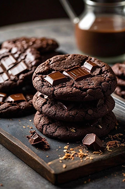 double chocolate cookies